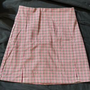 Checkered J Galt A-Line Mini Skirt for Casual Wear